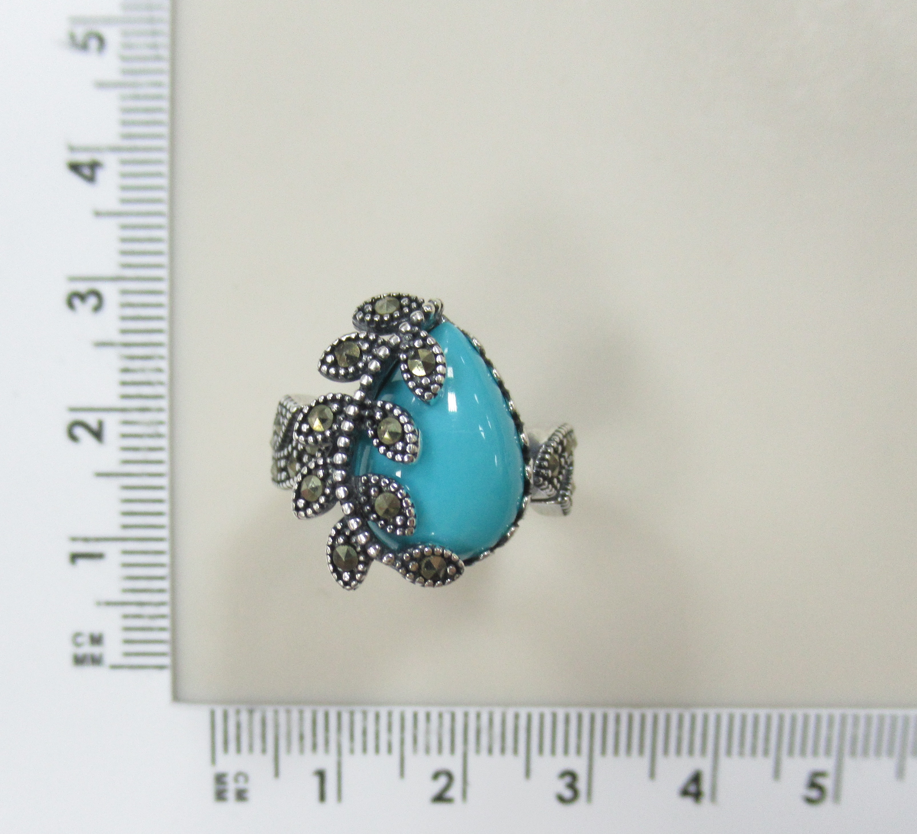 Серебряное кольцо с бирюзой